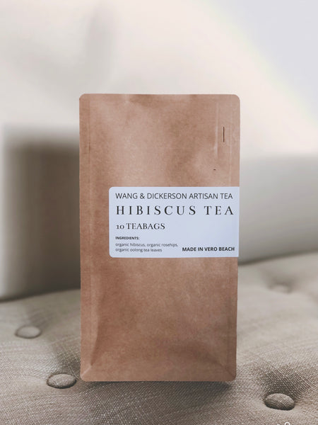 Organic Hibiscus Rose Hips, Caffeine Free Tea